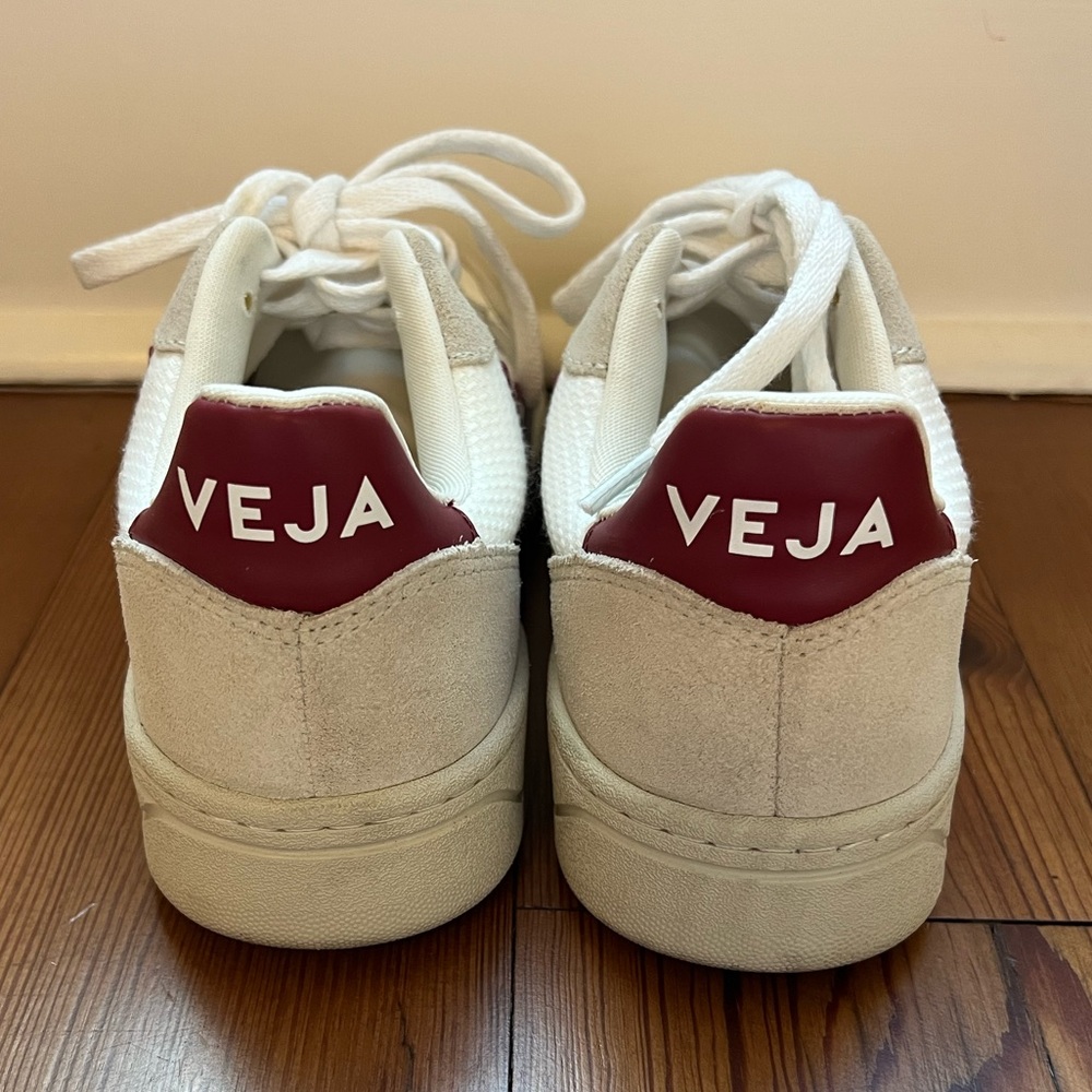 Veja Women V-10 mesh white/marsala size 7 - Picture 7 of 8